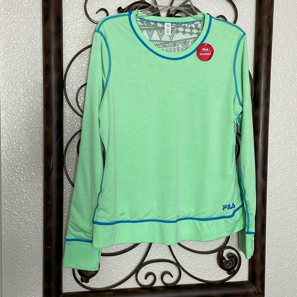 Women’s size large Fila sport reversible long sleeve top - Picture 1 of 11